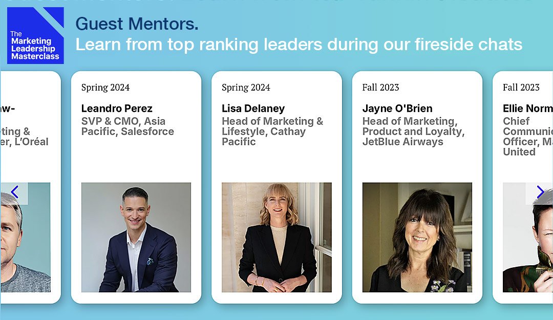 Marketing Leadership Masterclass